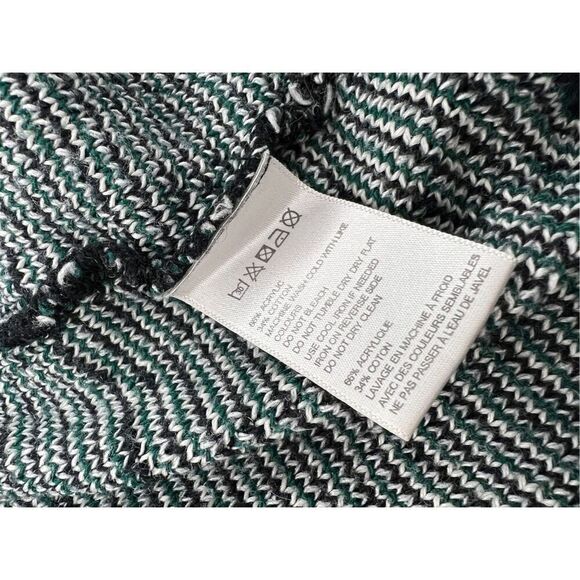 Staring at Stars Women’s Small Knit Sweater Open Front Green Oversized Geometric - Picture 6 of 6